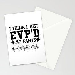 I Think I Just EVP'D My Pants Ghost Hunter Hunting Stationery Card