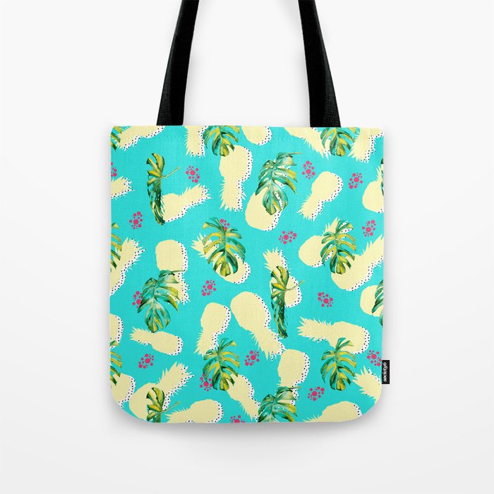 Pattern summer leaf & pineapple Tote Bag