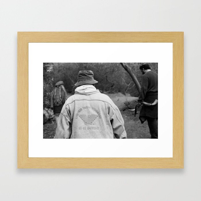 Topanga Canyon, CA. United Farm Workers (Si Se Puede). Framed Art Print