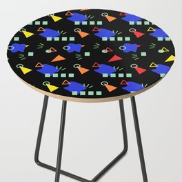 80s retro pattern Side Table