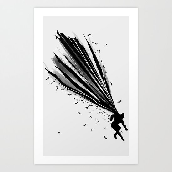 A Dark Knight Art Print