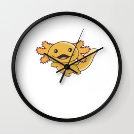 Axolotl Different Types Of Axolotls Sweet Axolotl Wall Clock