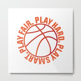Basketball Metal Print