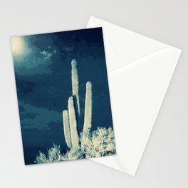 Saguaro Cactus Moonlight Stationery Cards