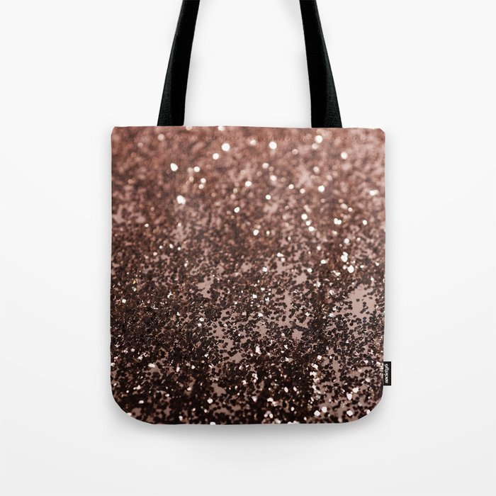 Rose Gold Glitter #1 (Faux Glitter) #sparkling #decor #art #society6 Tote Bag