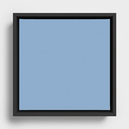 Mini Bay Blue Framed Canvas