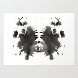 Rorschach test 1 Art Print