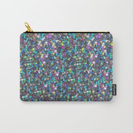 Sparkle Confetti Stars | Multi-color with Silver Tint | Carry-All Pouch