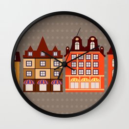 Vintage town Wall Clock