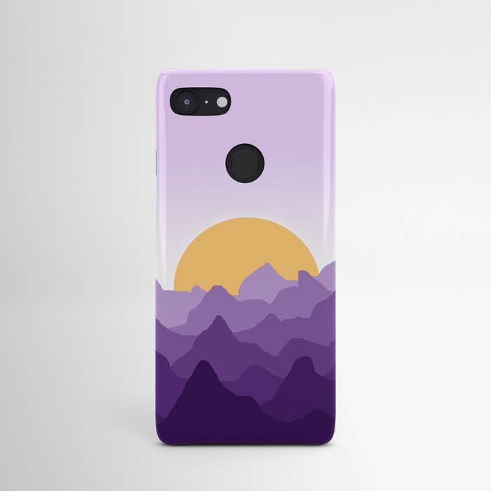purple mountains Android Case