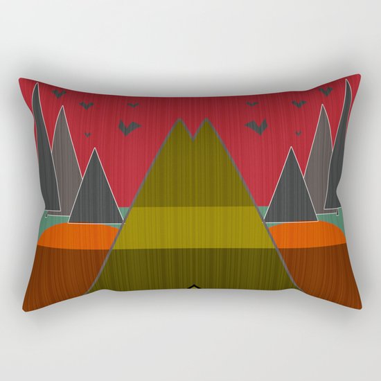 Abstract pattern . Mountains. Rectangular Pillow