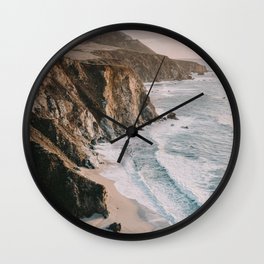 Big Sur Wall Clock | California, Mcway, Nature, Views, Ocean, Highway, Aerial, Costal, Mountains, Usa 