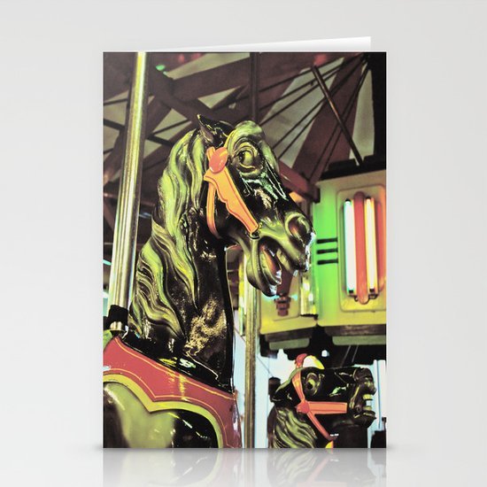 Carousal horses Stationery Cards