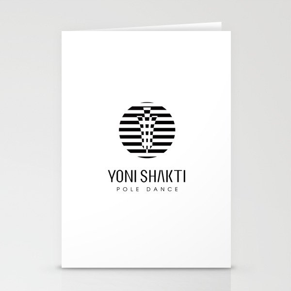 YONI SHAKTI streaked logo Stationery Cards