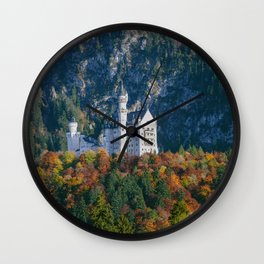 Autumn Schloss Neuschwanstein Wall Clock