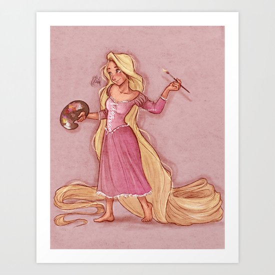 Rapunzel Art Print