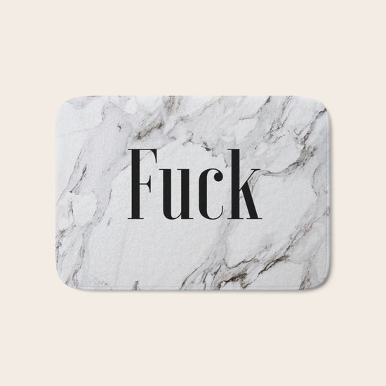 Fuck (marble) Bath Mat