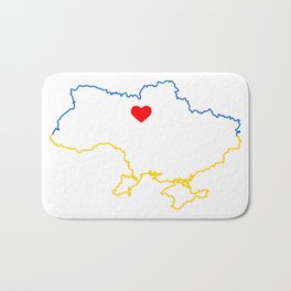 I love Ukraine Bath Mat
