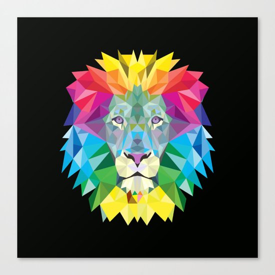 High Color Lion Canvas Print