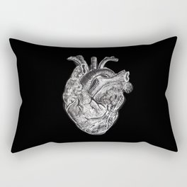 Black Heart Rectangular Pillow