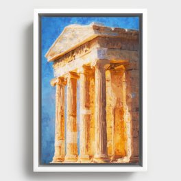 Acropolis of Athens Framed Canvas