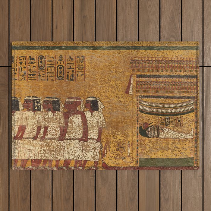 Tomb of Tutankhamun, The Eastern Wall Outdoor Rug