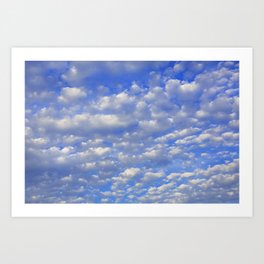 Lots of tiny clouds. Art Print