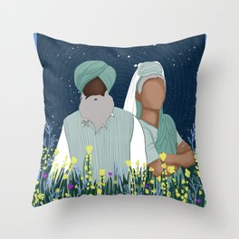 I Stand with the Farmers Throw Pillow