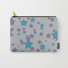 Stars light purple grey Design Carry-All Pouch