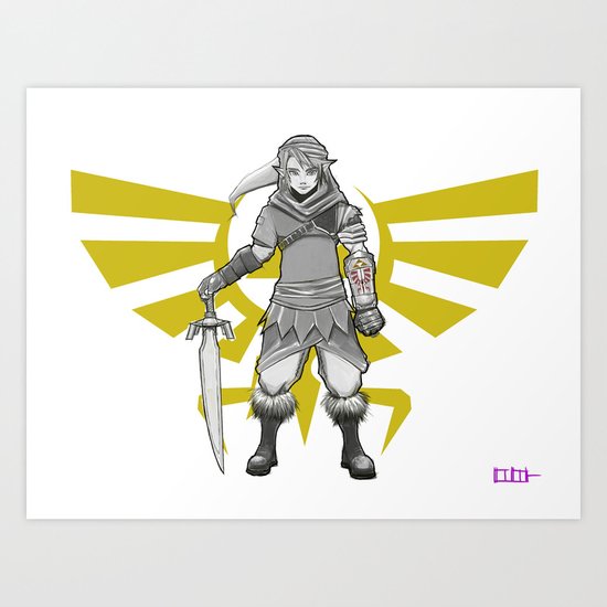 Legend of Zelda - a new Link Art Print