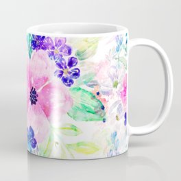 Pretty watercolor floral hand paint design Mug
