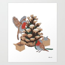 Christmas Cone Art Print