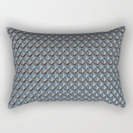 Silver Dragon Scales Rectangular Pillow