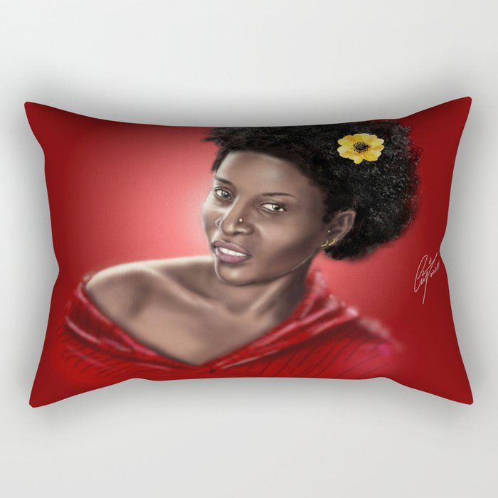 The Red Queen Rectangular Pillow