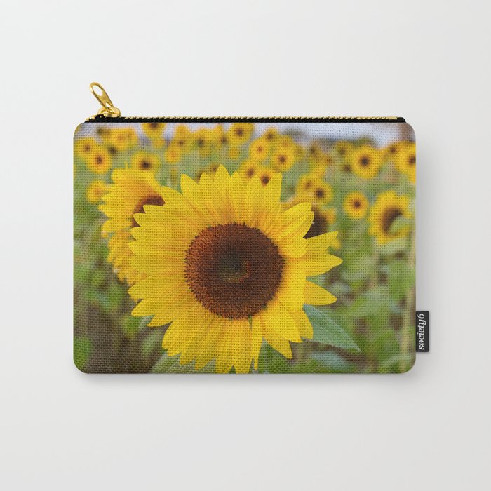 Sunflower Field Carry-All Pouch