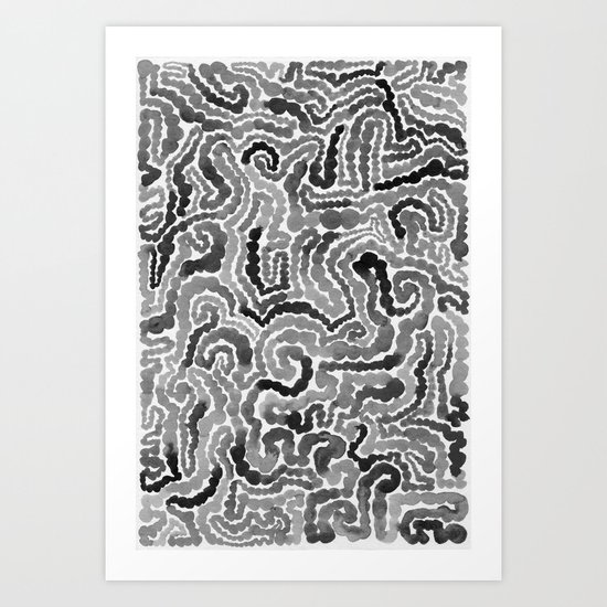 Gray Painting Art Print