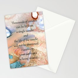 Inspirational Art - Happiness Grows - Sharon Cummings Stationery Card