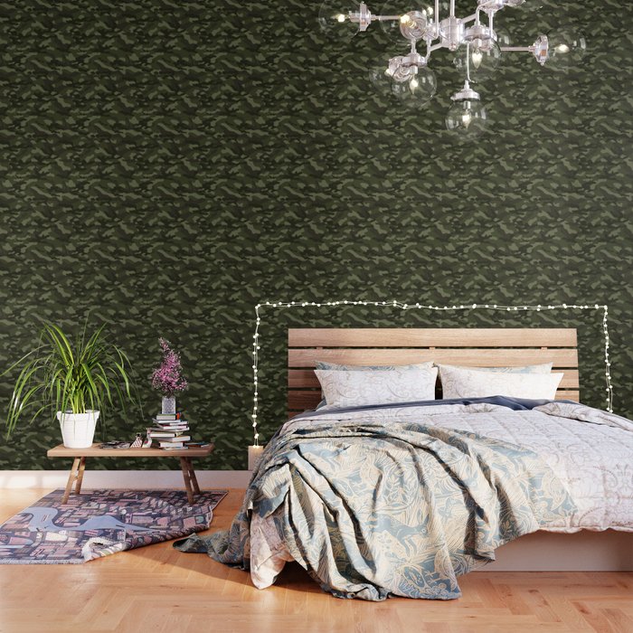 vintage military camouflage Wallpaper