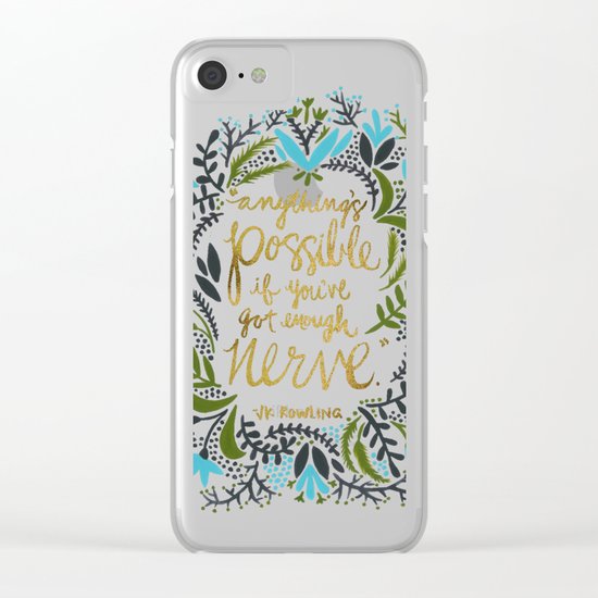 Anything's Possible Clear iPhone Case