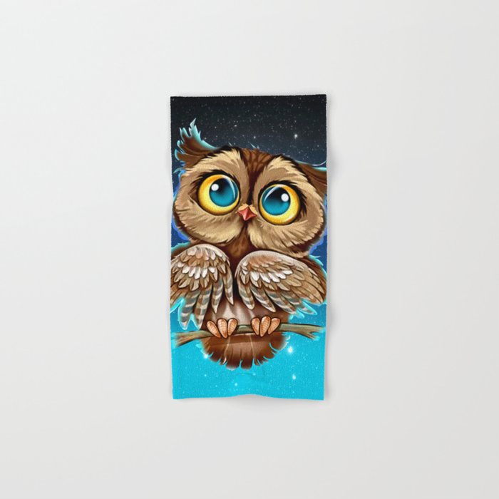 Owl Night Lovers Hand & Bath Towel