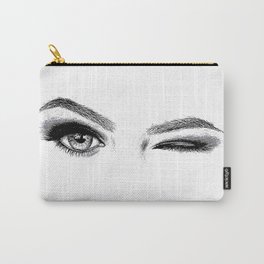 Winking Woman Carry-All Pouch