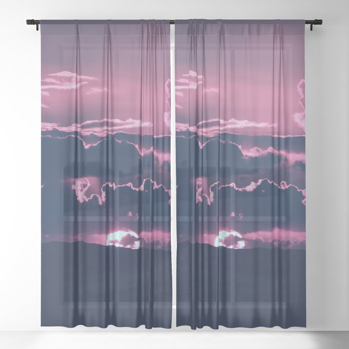 Cloudscape 3 Sheer Curtain
