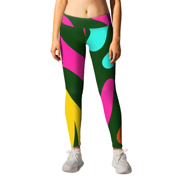 6 Matisse Cut Outs Inspired 220602 Abstract Shapes Organic Valourine Original Leggings