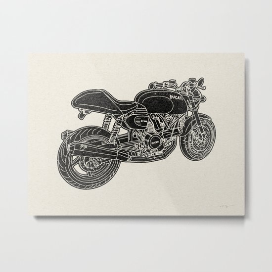 GT1000 Motorcycle Metal Print