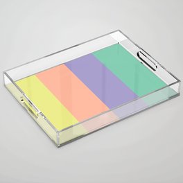 Luminous Colorful Vertical Stripes Acrylic Tray