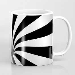 Optical Illusion Op Art Radial Stripes Warped Black Hole Coffee Mug