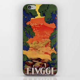 Vintage Italian travel Fiuggi springs iPhone Skin