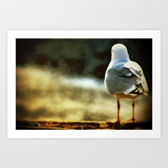 sitting, waiting, wishing Art Print