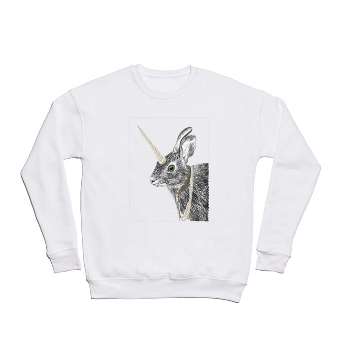uni-hare All animals are magical Crewneck Sweatshirt