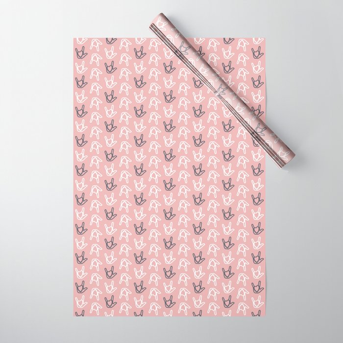 Pink and gray wrapping best sale paper